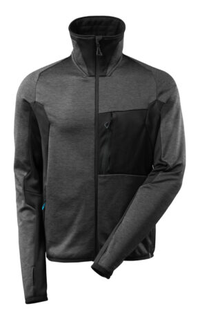 Mascot 17103 Advanced Fleece Jumper - Dark Grey & Black