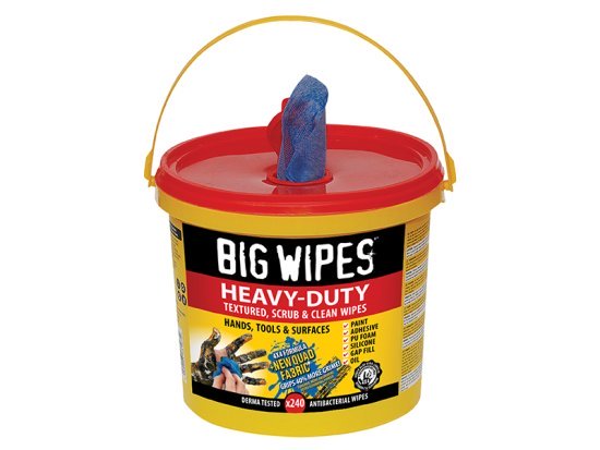 4x4 Heavy-Duty Cleaning Wipes Bucket of 240 - BGW2427