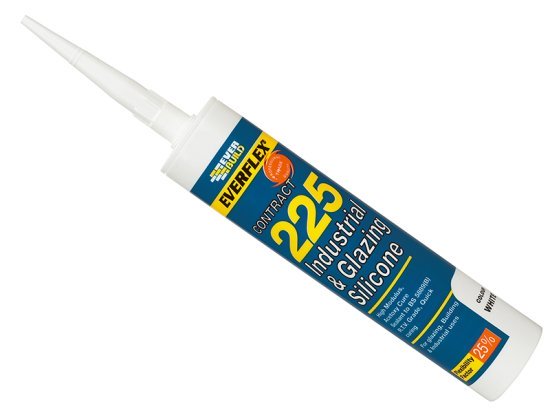 Industrial & Glazing Silicone Brushed Steel 295ml 225 - EVB225STEEL 1 Industrial & Glazing Silicone Brushed Steel 295ml 225 - EVB225STEEL
