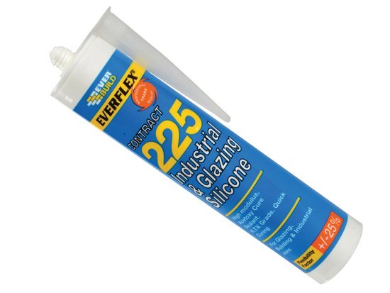 Industrial & Glazing Silicone Translucent 295ml 225 - EVB225TR 1 Industrial & Glazing Silicone Translucent 295ml 225 - EVB225TR