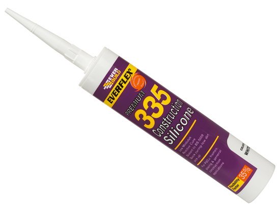 335 Construction Silicone White 295ml - EVB335WE