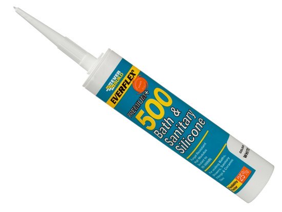 500 Bath & Sanitary Silicone Sealant Translucent 290ml - EVB500CL 1 500 Bath & Sanitary Silicone Sealant Translucent 290ml - EVB500CL