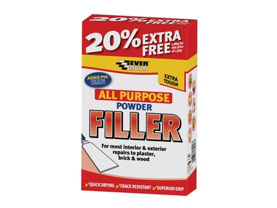All Purpose Powder Filler 450g + 30% Free - EVBFILL450 1 All Purpose Powder Filler 450g + 30% Free - EVBFILL450