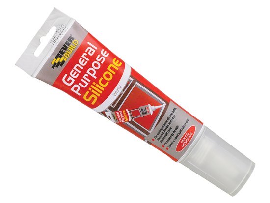General Purpose Easi Squeeze Silicone Sealant White 80ml - EVBGPSESQWH
