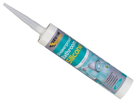 Showerproof Bathroom Silicone White 280ml - EVBSHOWWE