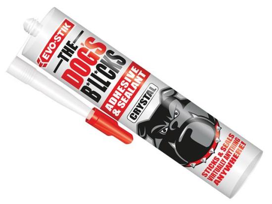 The Dog's B*ll*cks Multipurpose Adhesive & Sealant  Crystal Clear 290ml - EVOTDBCR