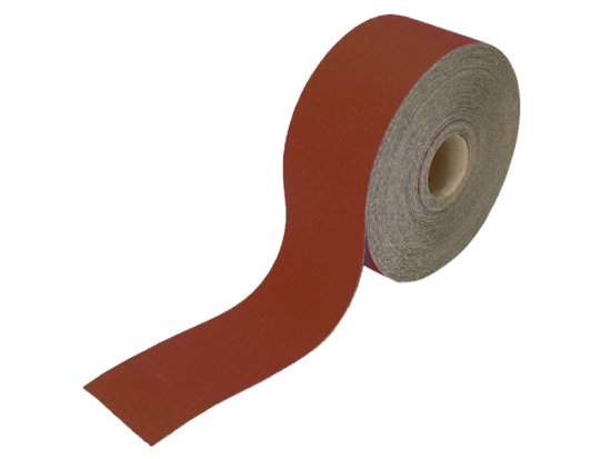 Aluminium Oxide Sanding Paper Roll Red Heavy-Duty 115mm x 50m 40G - FAIAR11540R