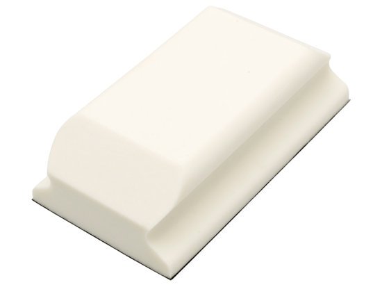 Hand Sanding Block Shaped White PUR GRIP® 70 x 125mm - FLE93070