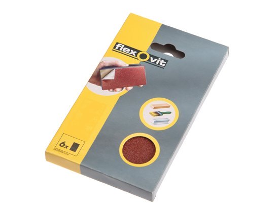 Hook & Loop Sanding Block Refill Kit Medium 80g (6) - FLV26348