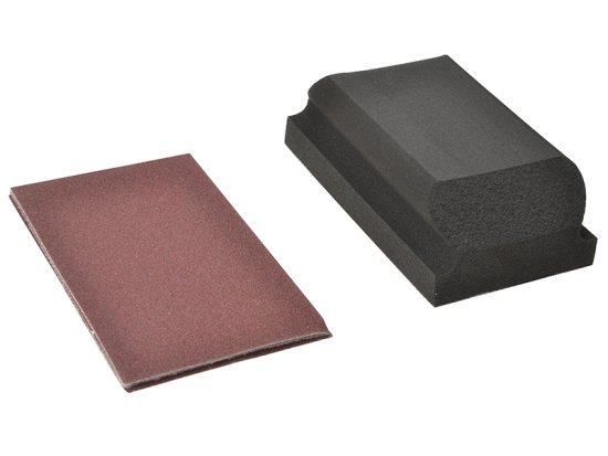 Hook & Loop Sanding Block Kit Assorted 70 x 125mm (3) - FLV56830