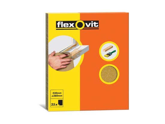 Glasspaper Sanding Sheets 230 x 280mm Grade S2 (25) - FLV58237