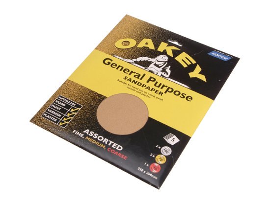 Glasspaper Sanding Sheets 230 x 280mm Coarse 50g (5)