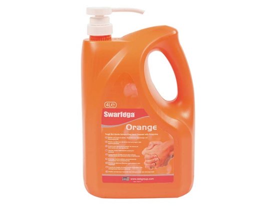 Orange Hand Cleaner Pump Top Bottle 4 Litre