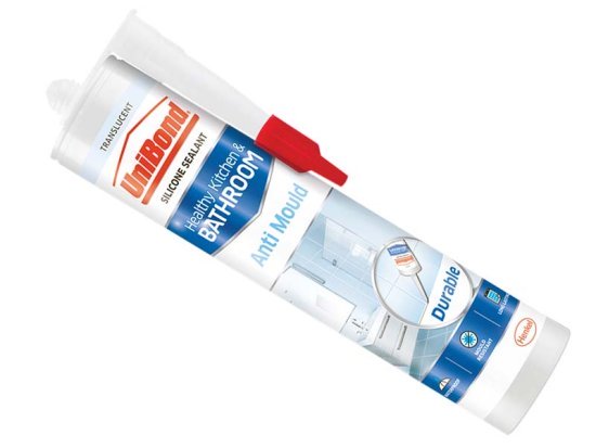 Anti-Mould Kitchen & Bathroom Sealant Cartridge Translucent 274g 1 Anti-Mould Kitchen & Bathroom Sealant Cartridge Translucent 274g