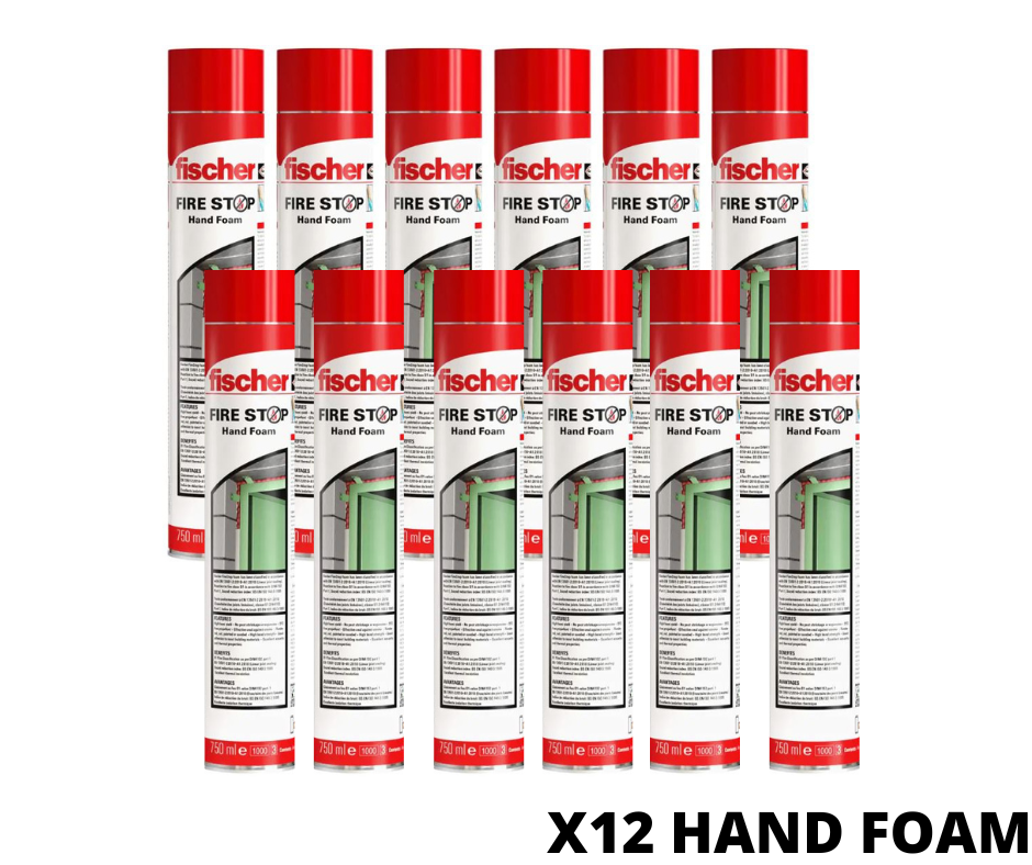 Fischer Fire Stop Hand Foam - Box of 12