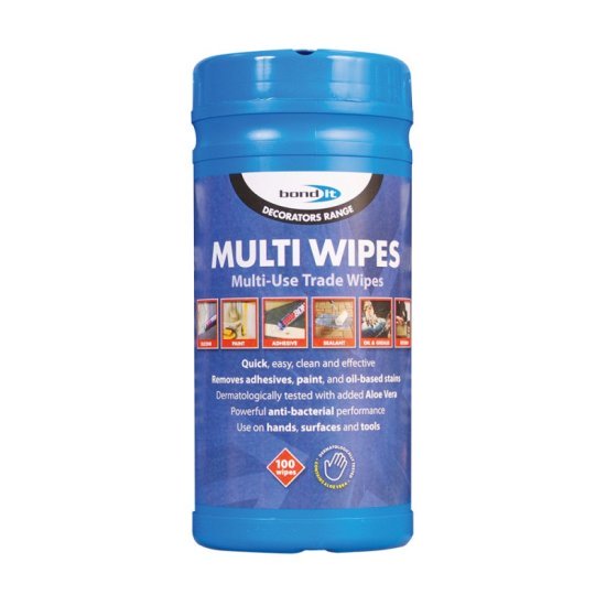 Multi Wipes Trade Tub of 100 - Bondit 3 Multi Wipes Trade Tub of 100 - Bondit - Image 3