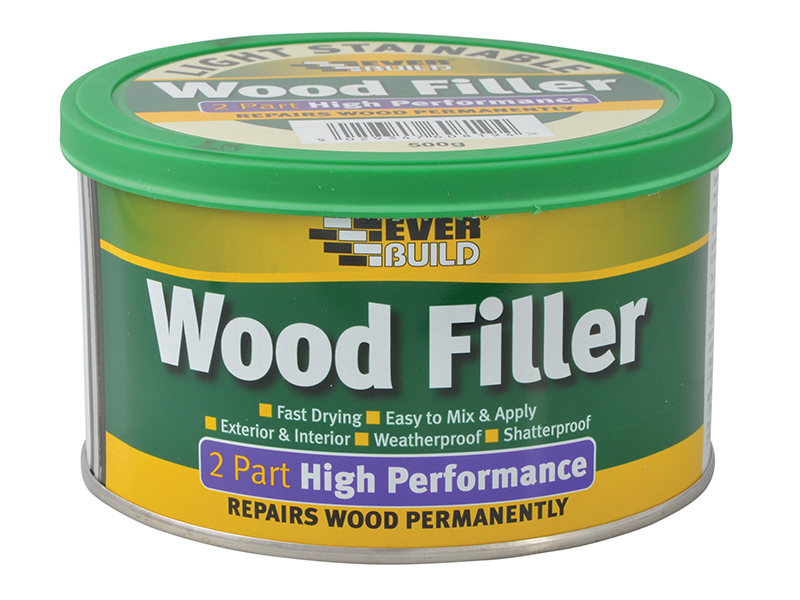 Wood Filler High Performance 2 Part Light 500g - EVBHPWFL500 1 Wood Filler High Performance 2 Part Light 500g - EVBHPWFL500