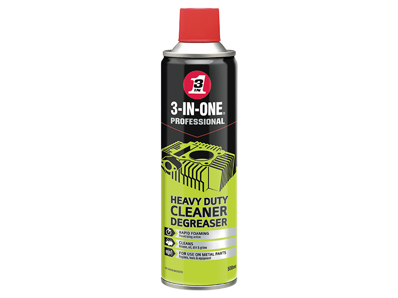 3-IN-ONE Heavy-Duty Cleaner Degreaser 500ml - HOW44605 1 3-IN-ONE Heavy-Duty Cleaner Degreaser 500ml - HOW44605