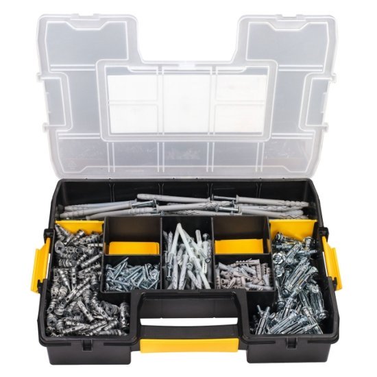 DEWALT DFMJOMIX 350pc Mixed Anchors Kit 1 DEWALT DFMJOMIX 350pc Mixed Anchors Kit