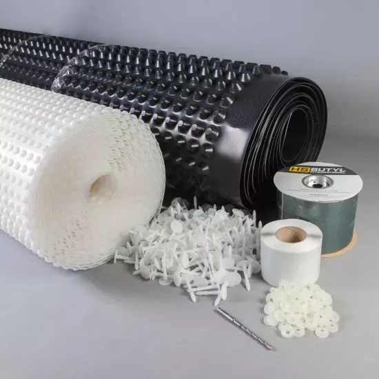 Basement tanking mesh membrane walls and floor kit 4m x 5m