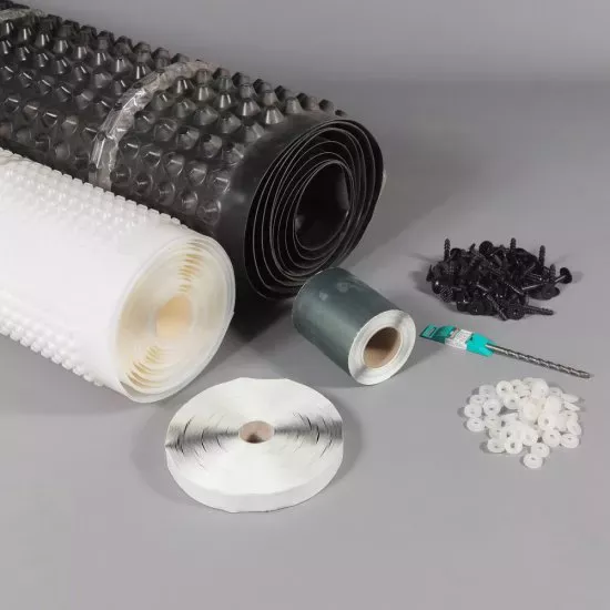 PAM Ties basement waterproofing walls and floor kit