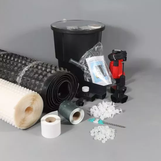 Single pump fully automatic basement tanking kit