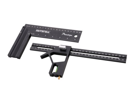 Faithfull Combination & 200mm (8in) Try Square Set - XMS26COMBTRY