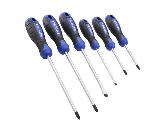 Faithfull 6 Piece Soft Grip Screwdriver Set - XMS26SDSET6