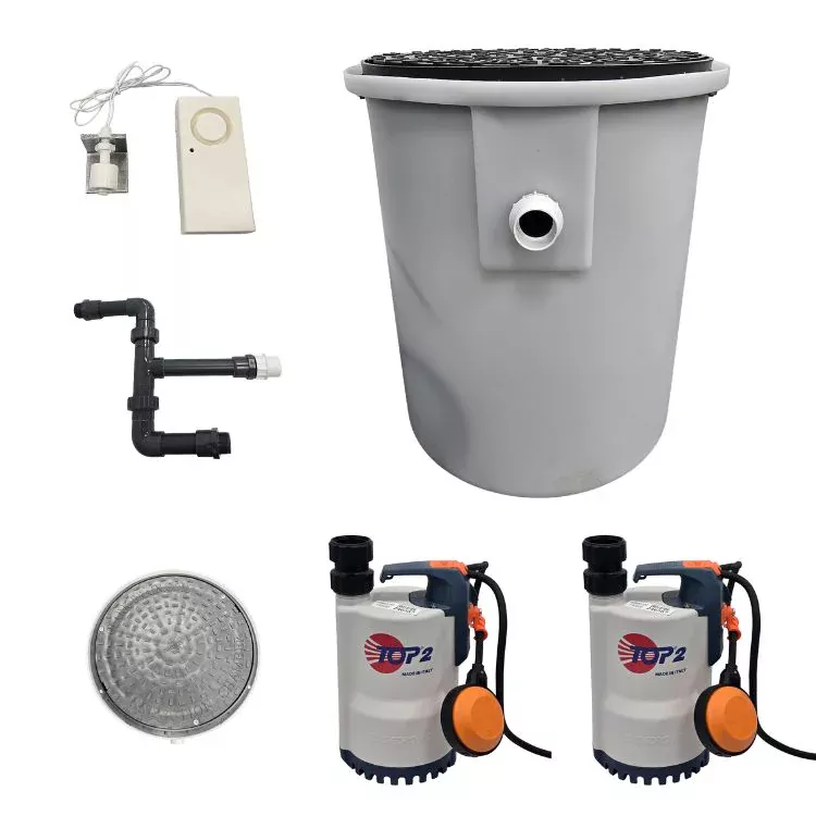Basement Sump Pump System – Twin Pump – Cellar & Basement Flood Protection 1 Basement Sump Pump System – Twin Pump – Cellar & Basement Flood Protection