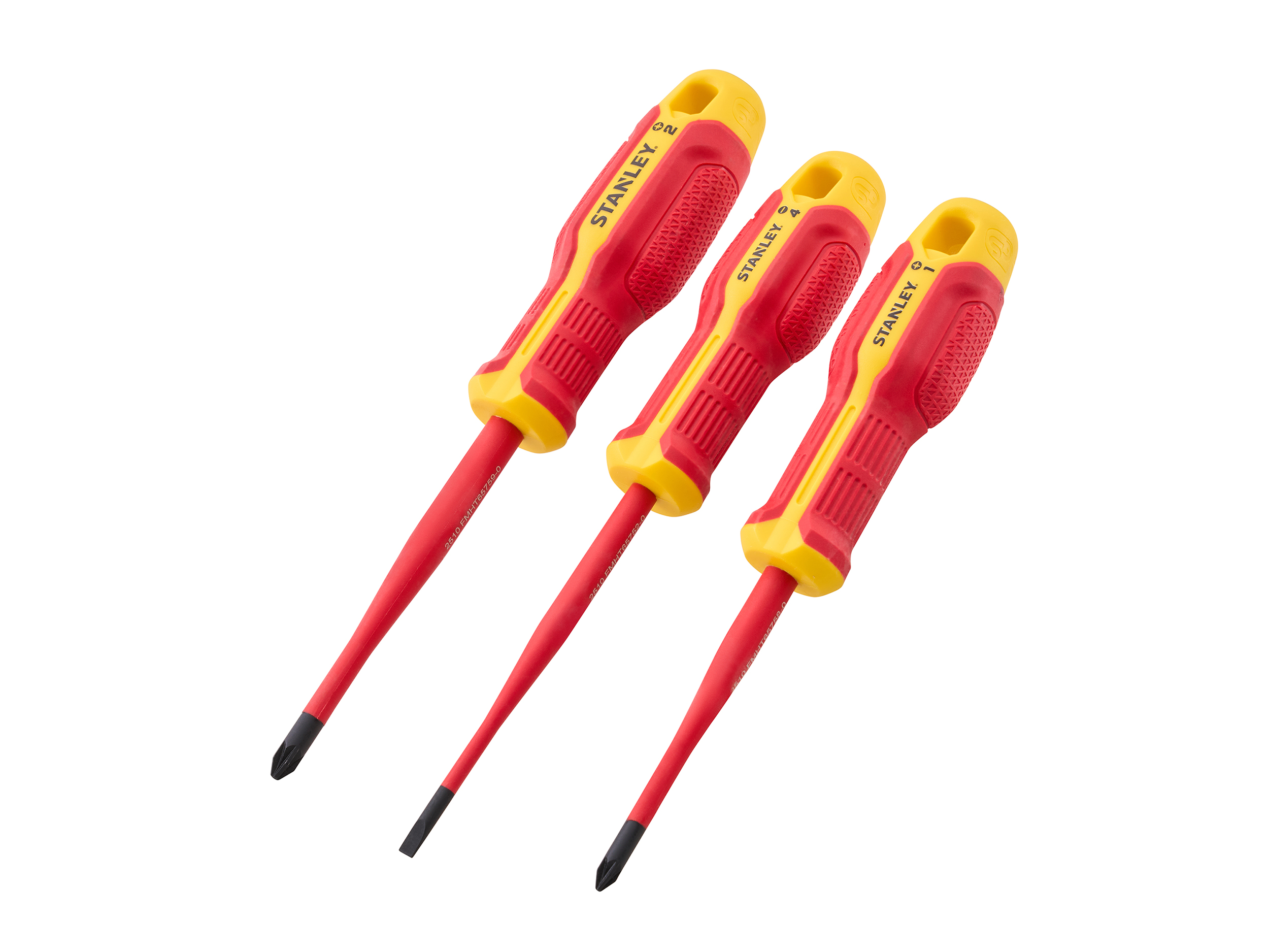 Stanley 3 Piece VDE Screwdriver Set - XMS26VDE3PCE 1 Stanley 3 Piece VDE Screwdriver Set - XMS26VDE3PCE