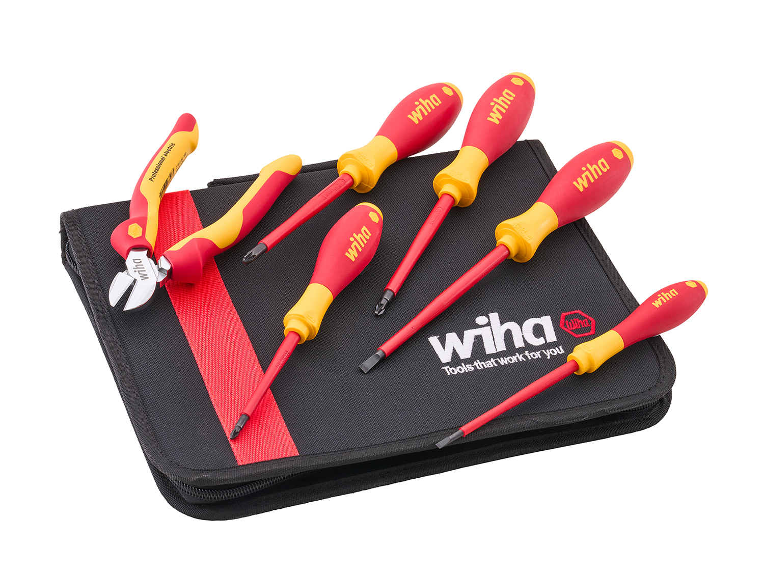 Wiha Electrician's VDE Screwdriver & Plier Set - XMS26VDESET 1 Wiha Electrician's VDE Screwdriver & Plier Set - XMS26VDESET