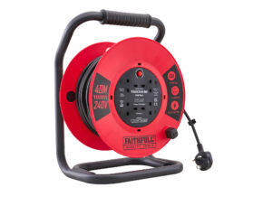 Faithfull 40m Heavy Duty Cable Reel - XMS26CR40M