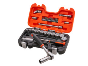 Bahco 1/4in & 3/8in Drive Socket Set (34 Piece) - XMS26S330