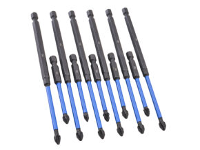 Faithfull 12 Piece Impact Screwdriver Bit Set - XMS26SBIT12